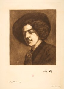 Whistler's "Portrait of Himself" MET DP815663