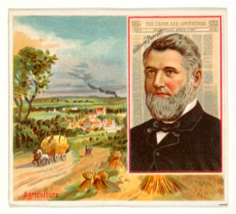William Purcell, The Rochester Union and Advertiser, from the American Editors series (N35) for Allen & Ginter Cigarettes MET DP838898