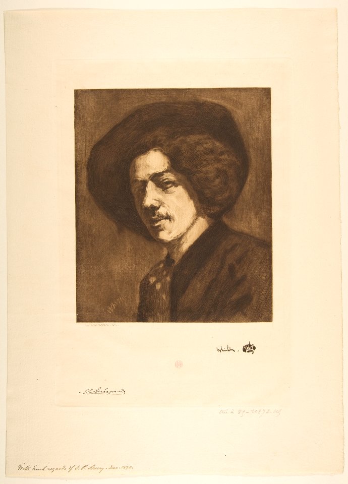 Whistler's "Portrait of Himself" MET DP815660