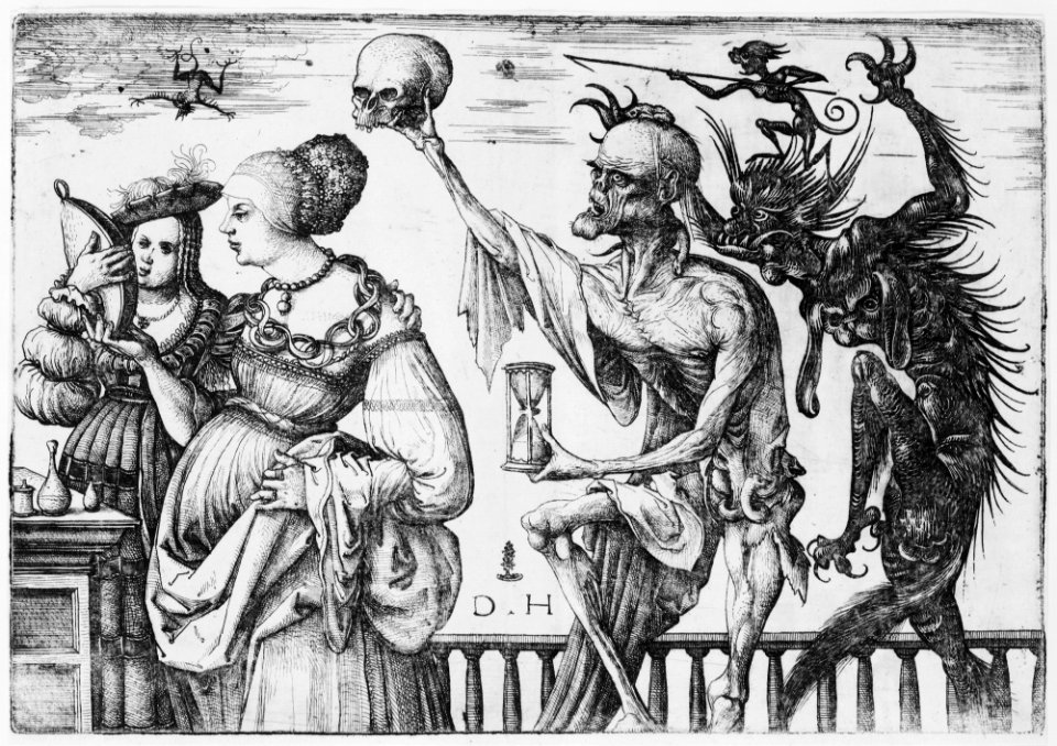 Woman and Attendant Surprised by Death MET MM64346