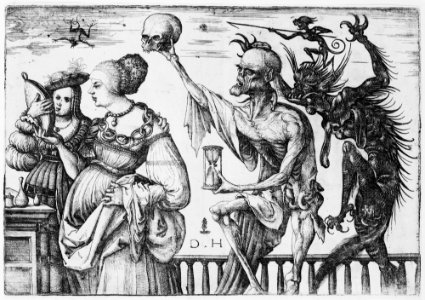 Woman and Attendant Surprised by Death MET MM64346