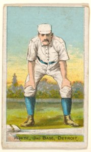 White, 3rd Base, Detroit, from the "Gold Coin" Tobacco Issue MET DP824785