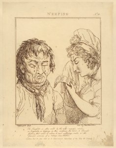 Weeping (Le Brun Travested, or Caricatures of the Passions) MET DP853021