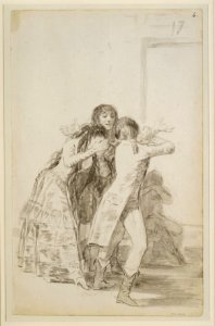 Weeping Woman and Three Men MET DR75
