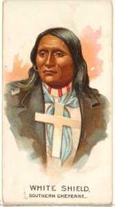 White Shield, Southern Cheyenne, from the American Indian Chiefs series (N2) for Allen & Ginter Cigarettes Brands MET DP828018