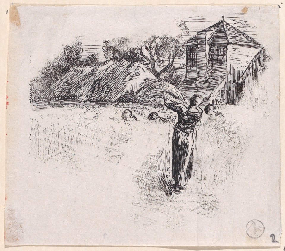 Woman Carrying Sheaf Met DP888882