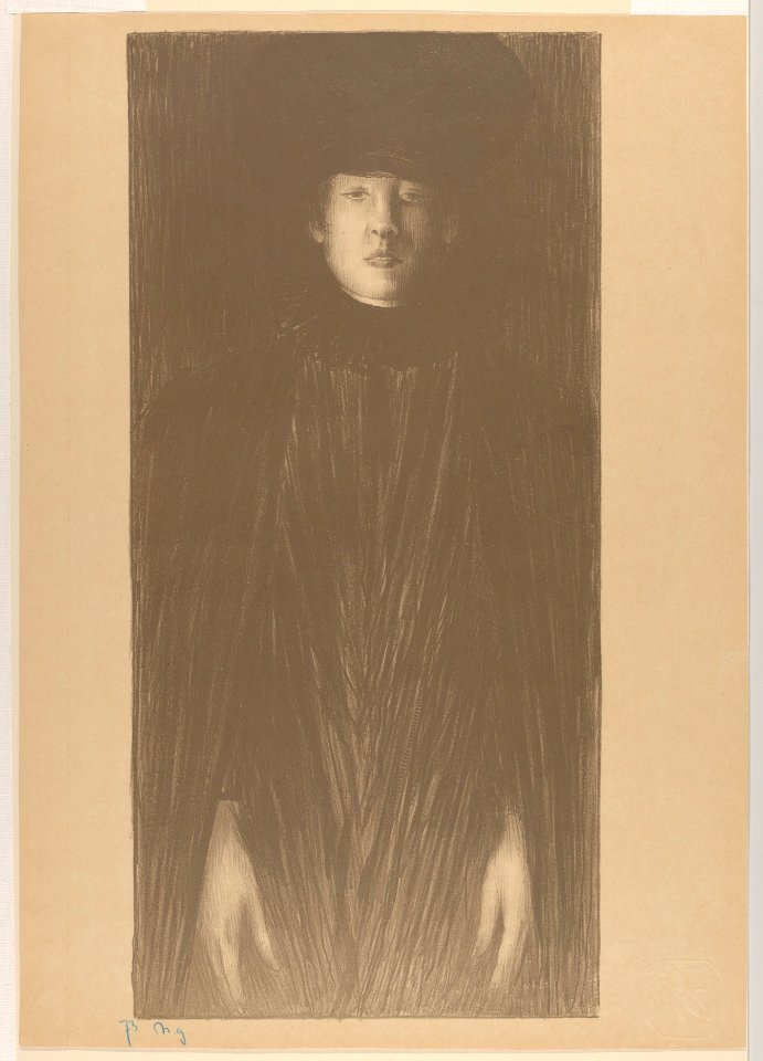Woman in Hat and Cloak MET DP834489