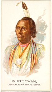 White Swan, Lower Yanktonas Sioux, from the American Indian Chiefs series (N2) for Allen & Ginter Cigarettes Brands MET DP828043