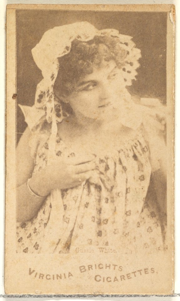 White, from the Actors and Actresses series (N45, Type 1) for Virginia Brights Cigarettes MET DP830104