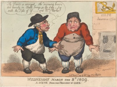 Wednesday March the 8th 1809, A Scene From The Tragedy of Cato - MET DP880586