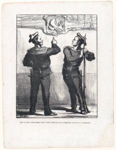 We would have never thought that one day we would sail on this vessel, from 'News of the day,' published in L'Album du Siège, 1870 MET DP877795