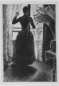 Woman at the Window- Initial Conception for the painting, "Sunday" MET MM91834