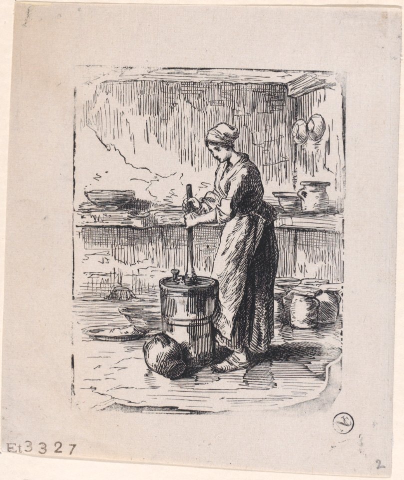 Woman Churning Met DP888886