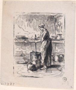 Woman Churning Met DP888886