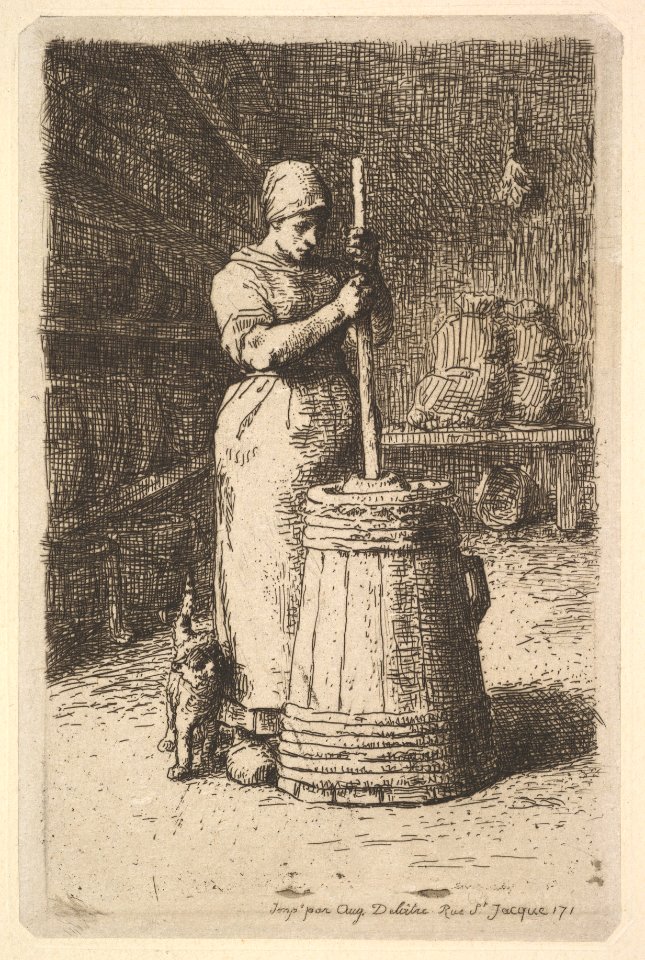 Woman Churning Butter MET DP827609