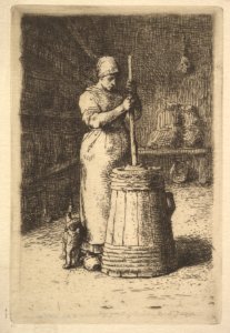 Woman Churning Butter MET DP827612
