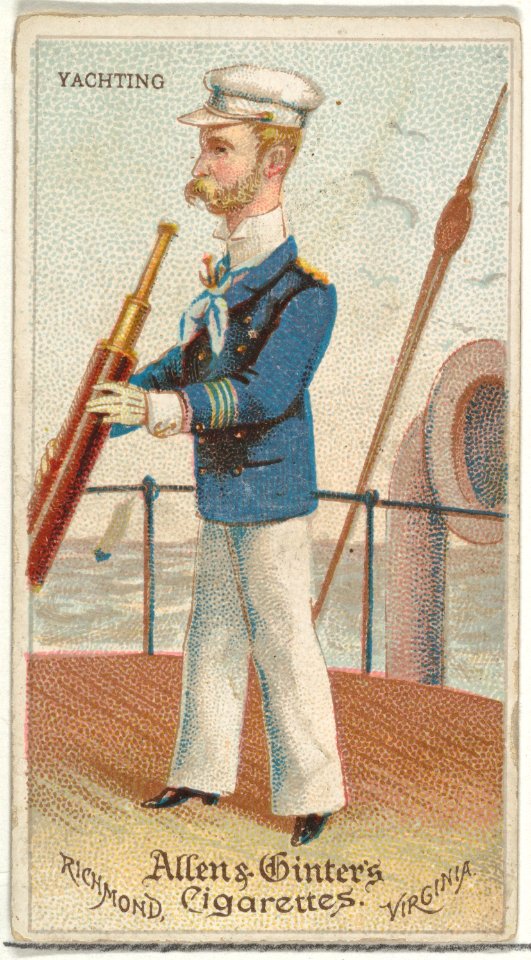 Yachting, from World's Dudes series (N31) for Allen & Ginter Cigarettes MET DP838522