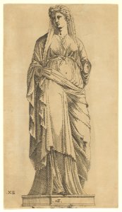 Woman Full Face, Her Head Slightly to the Left MET DP855089