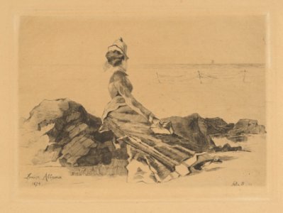 Woman Seated on a Rock MET DP841084