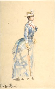 Woman Dressed in Blue MET DP805499