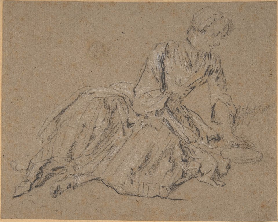 Woman Seated on the Ground MET DP807092