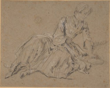 Woman Seated on the Ground MET DP807092
