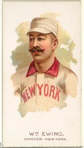 William Ewing, Baseball Player, Catcher, New York, from World's Champions, Series 2 (N29) for Allen & Ginter Cigarettes MET DP838240