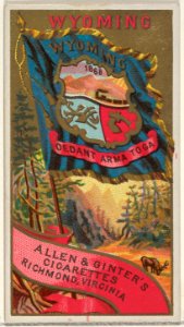 Wyoming, from Flags of the States and Territories (N11) for Allen & Ginter Cigarettes Brands MET DP834599
