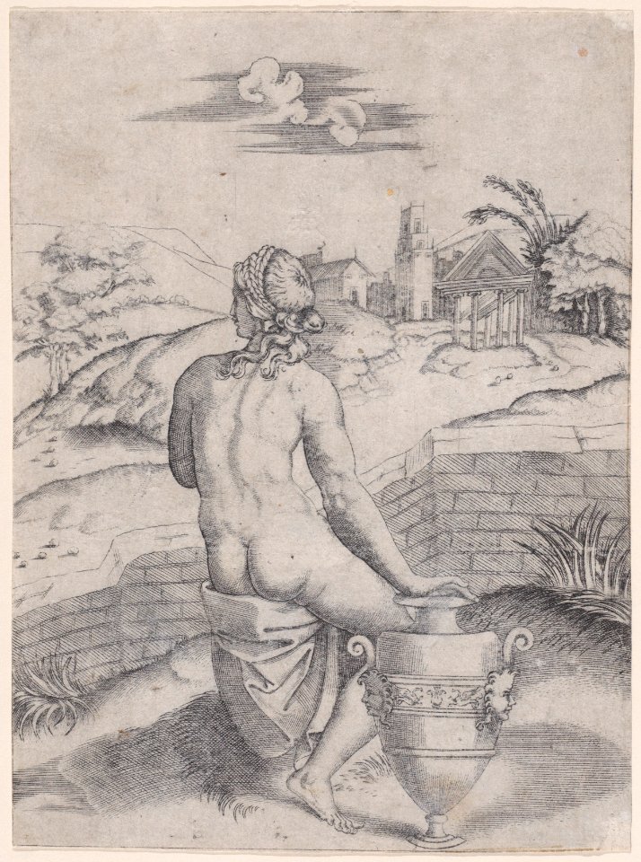 Woman Seated near a Vase Met DP888644