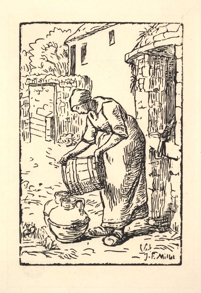 Woman Emptying a Bucket MET DP827608