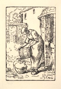 Woman Emptying a Bucket MET DP827608