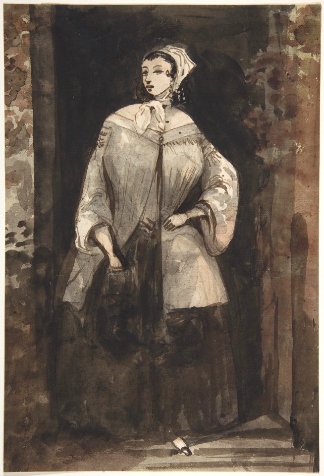 Woman Standing in a Doorway MET DP806708