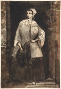 Woman Standing in a Doorway MET DP806708