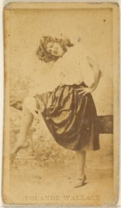 Yolande Wallace, from the Actors and Actresses series (N45, Type 8) for Virginia Brights Cigarettes MET DP831711