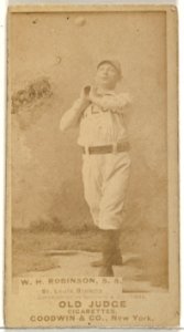 William H. "Yank" Robinson, Shortstop, St. Louis Browns, from the Old Judge series (N172) for Old Judge Cigarettes MET DP846101