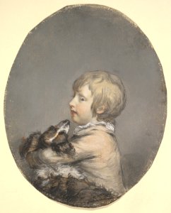 William Evelyn of St Clere, Kent, Holding a Spaniel MET DP829473