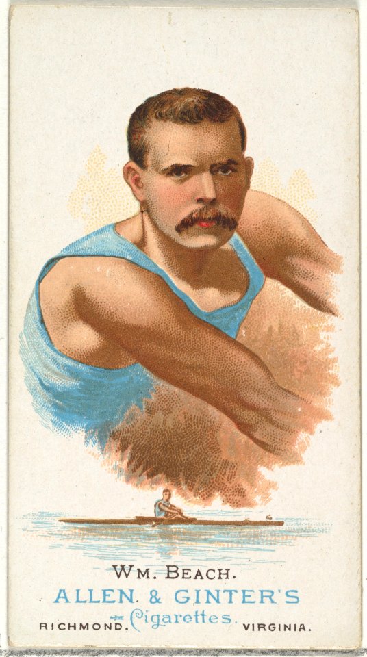 William Beach, Oarsman, from World's Champions, Series 1 (N28) for Allen & Ginter Cigarettes MET DP838209
