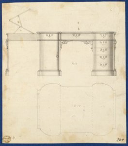 Writing Table, from Chippendale Drawings, Vol. II MET DP104293