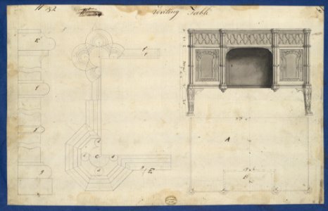 Writing Table, from Chippendale Drawings, Vol. II MET DP104300