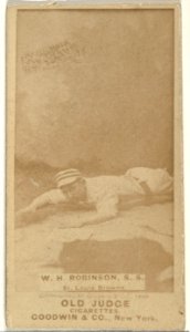 William H. "Yank" Robinson, Shortstop, St. Louis Browns, from the Old Judge series (N172) for Old Judge Cigarettes MET DP846100