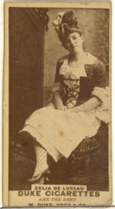Zelia De Lussau, from the Actors and Actresses series (N145-7) issued by Duke Sons & Co. to promote Duke Cigarettes MET DP840392
