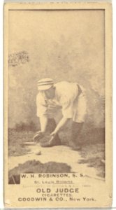 William H. "Yank" Robinson, Shortstop, St. Louis Browns, from the Old Judge series (N172) for Old Judge Cigarettes MET DP846099