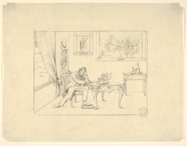 Writing the Emancipation Proclamation (from Confederate War Etchings) MET DP831322