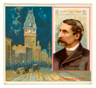 William E. Quinby, Detroit Free Press, from the American Editors series (N35) for Allen & Ginter Cigarettes MET DP838899