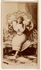 Yolande Wallace, from the Actresses series (N245) issued by Kinney Brothers to promote Sweet Caporal Cigarettes MET DP859827