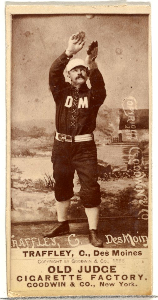 William Franklin "Bill" Traffley, Catcher, Des Moines Prohibitionists, from the Old Judge series (N172) for Old Judge Cigarettes MET DP846419