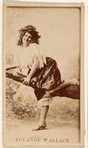 Yolande Wallace, from the Actresses series (N245) issued by Kinney Brothers to promote Sweet Caporal Cigarettes MET DP859830
