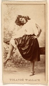 Yolande Wallace, from the Actresses series (N245) issued by Kinney Brothers to promote Sweet Caporal Cigarettes MET DP859829