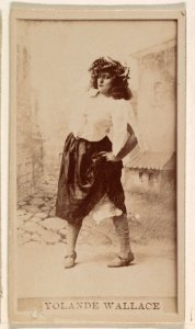 Yolande Wallace, from the Actresses series (N245) issued by Kinney Brothers to promote Sweet Caporal Cigarettes MET DP859831