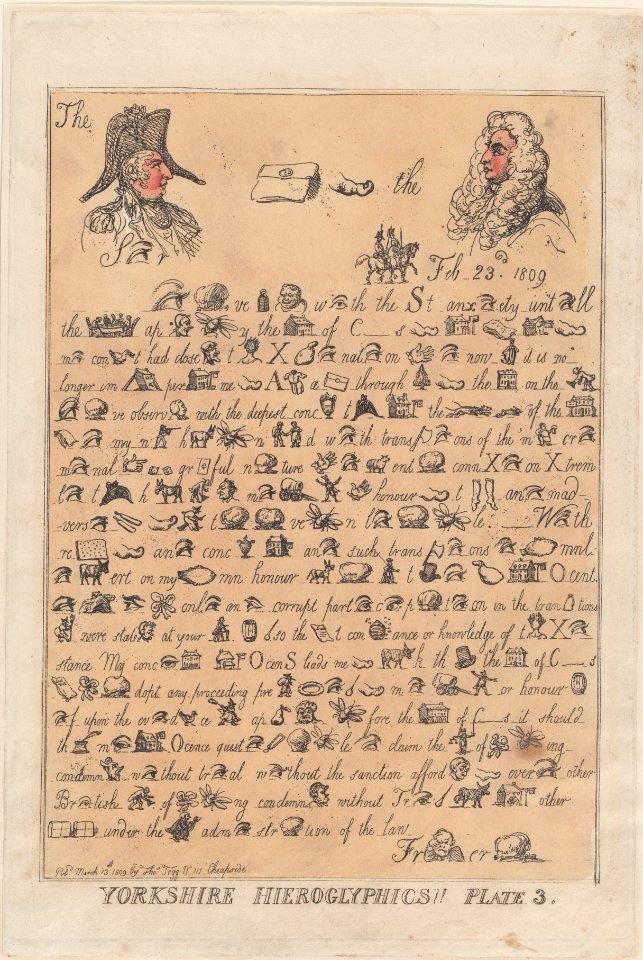 Yorkshire Hieroglyphics, Plate 3 - MET DP880594